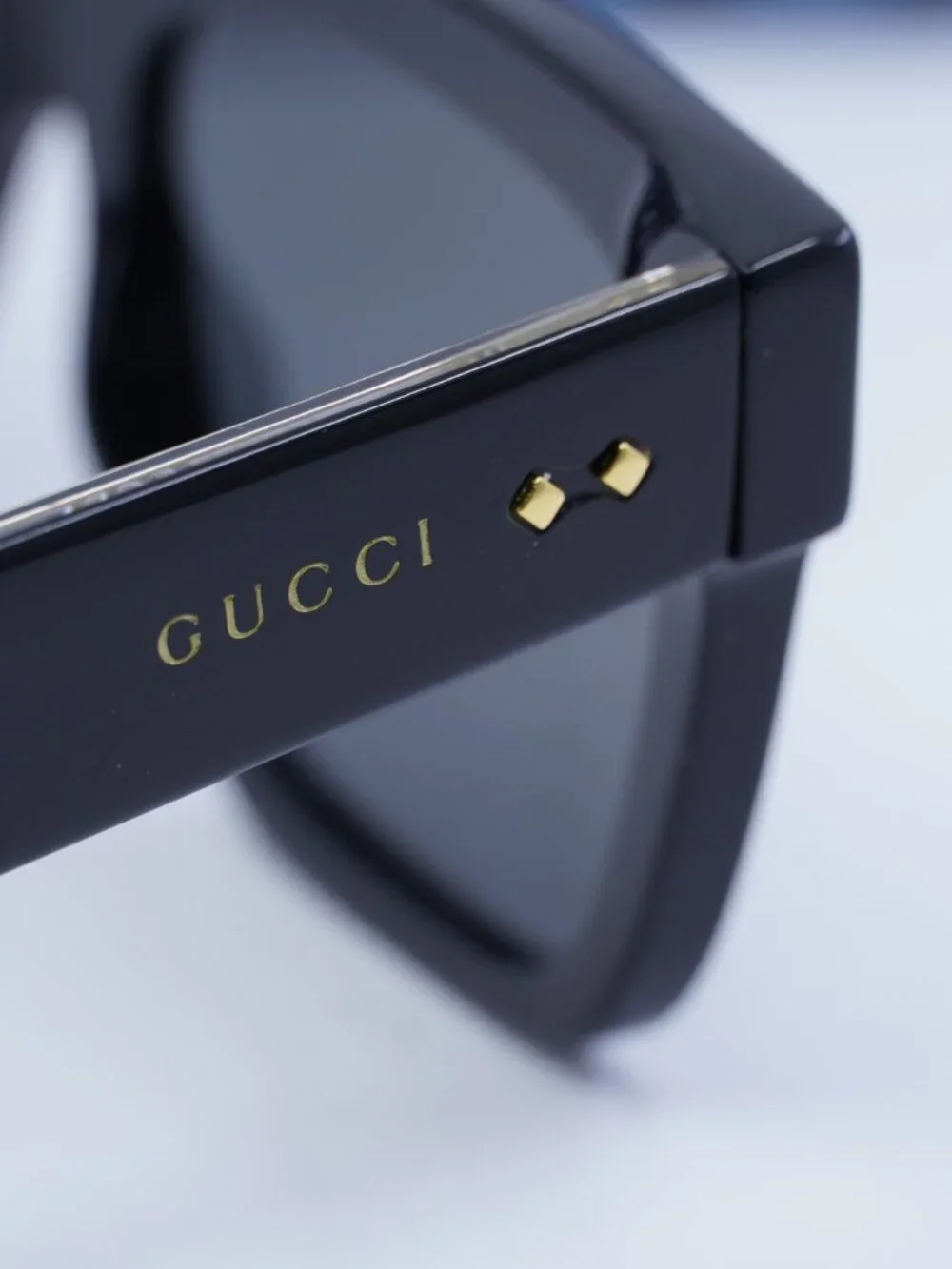 Gucci GG1084S 001 Square Sunglasses - Black/Grey